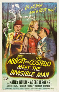 Meet The Invisible Man Movie Poster Print featuring Bud Abbott and Lou Costello.