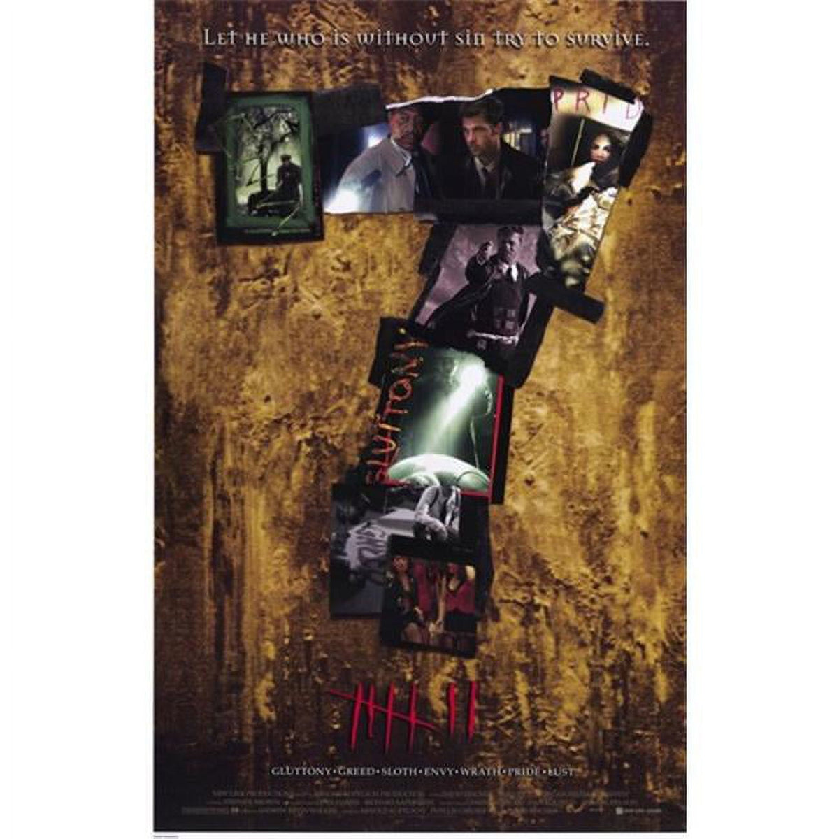 Seven Movie Poster 11x17 - iconic thriller film artwork