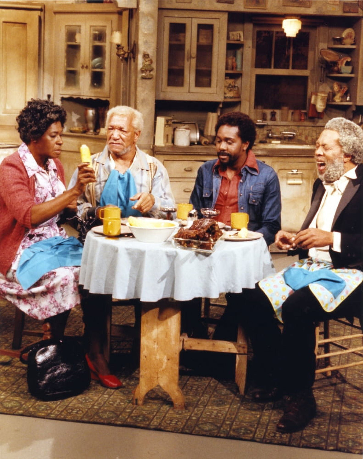 Sanford & Son Dining Portrait Photo Print - Classic TV Art