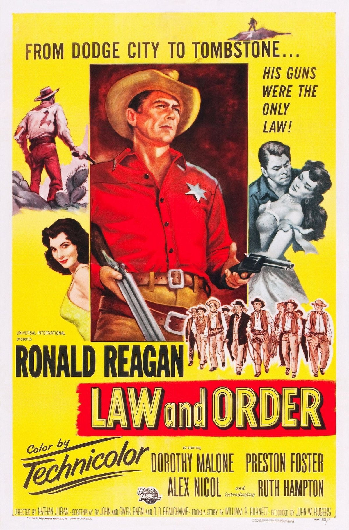 Law and Order Center Ronald Reagan Movie Masterprint Poster Print