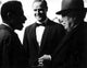 Photo print of Marlon Brando, James Baldwin, and Charlie Chaplin.