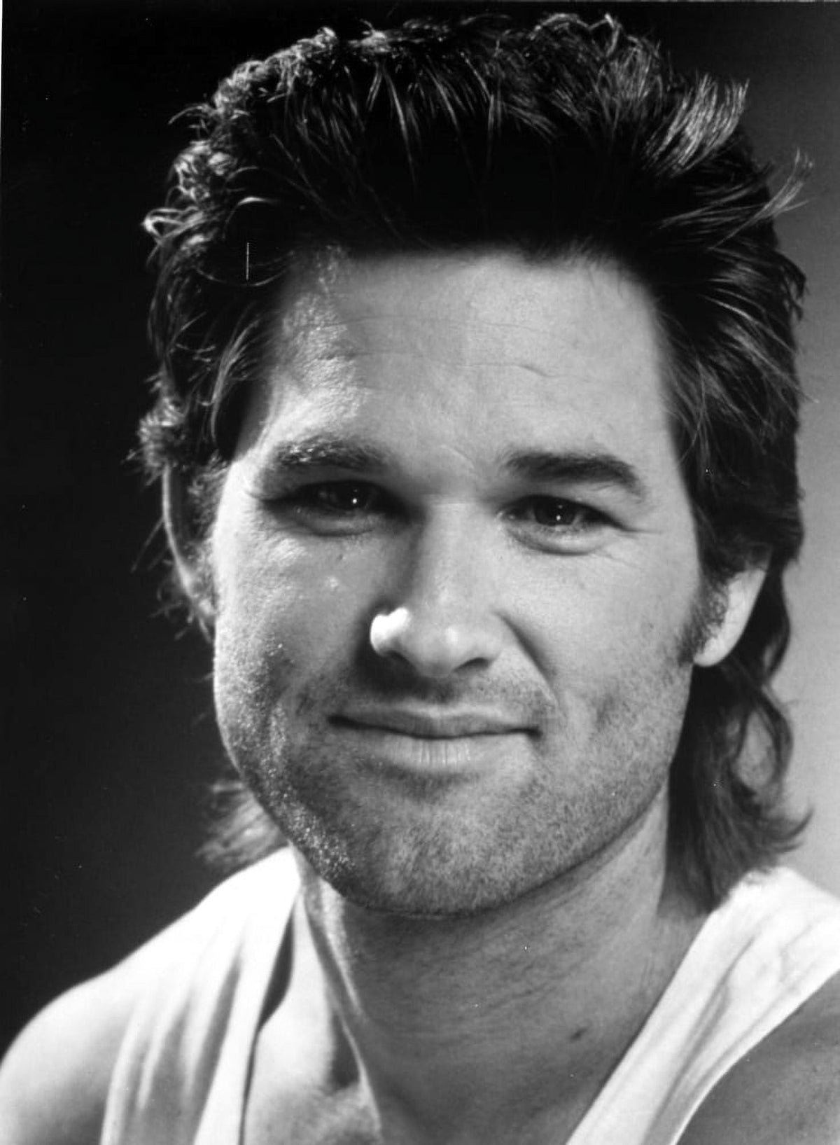 Kurt Russell iconic photo print, perfect for movie fans.