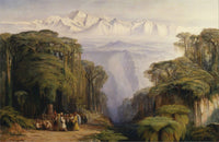 Kangchenjunga Mountain Landscape Poster Print by Edward Lear