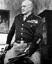 George C. Scott in military uniform photo print