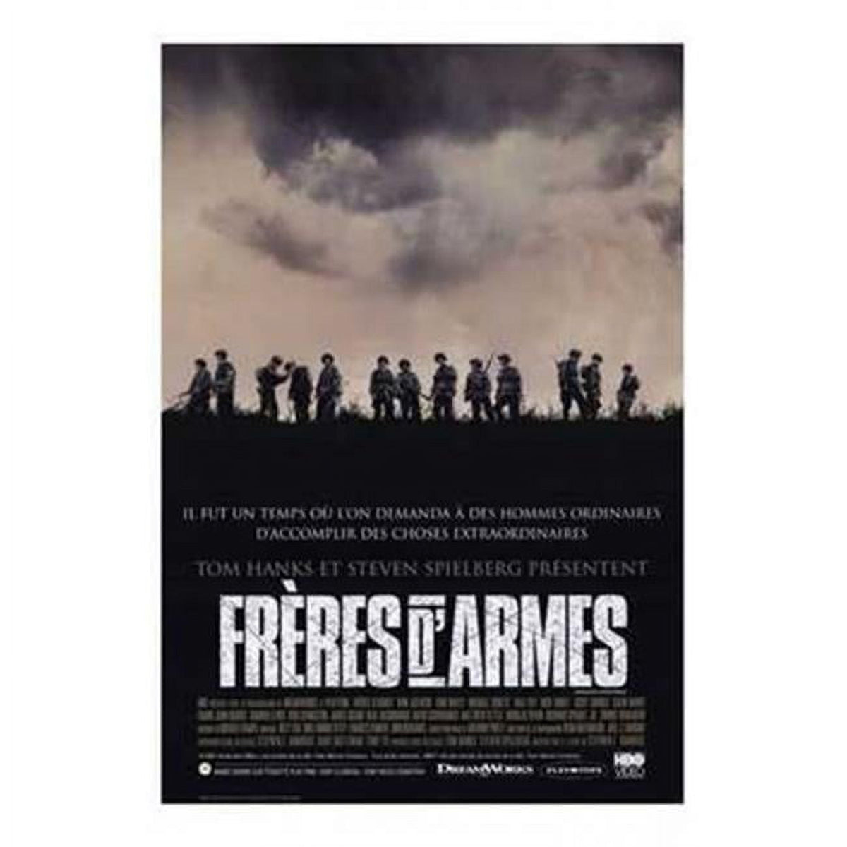 Band of Brothers movie poster 11x17 print featuring iconic war imagery.