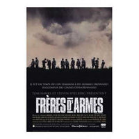 Band of Brothers movie poster 11x17 print featuring iconic war imagery.