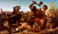 The Hunted Slaves art print by Richard Ansdell, depicting a historical scene.