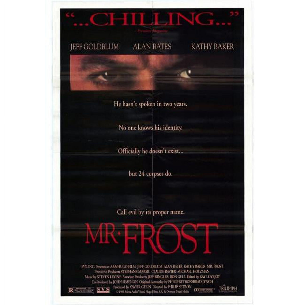 Mister Frost Movie Poster Print - 27x40 inch poster