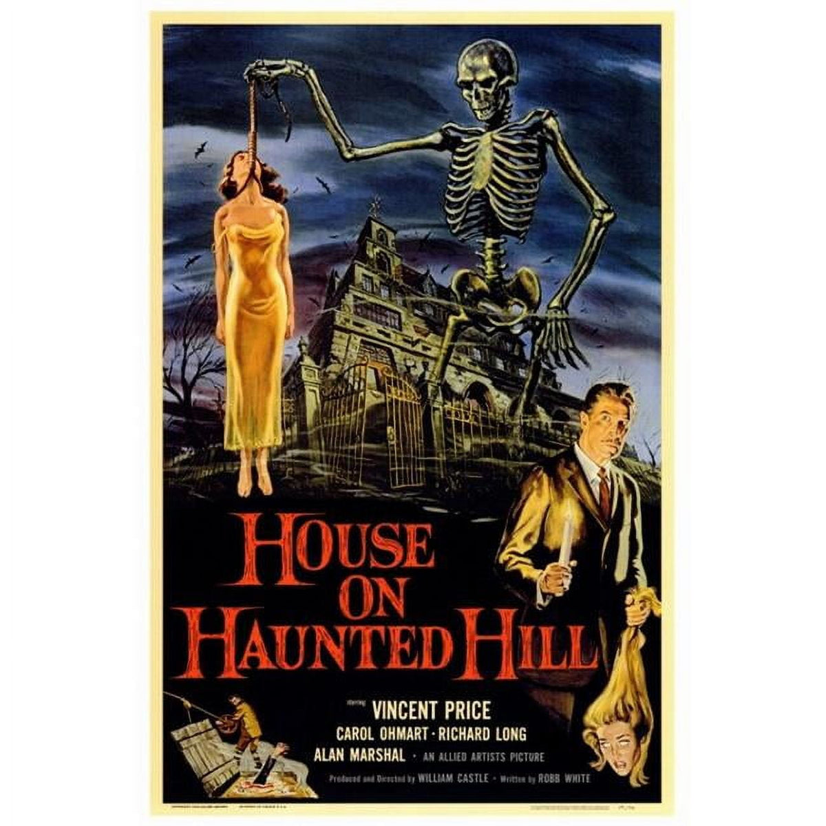 House on Haunted Hill Movie Poster Print in 27x40 size