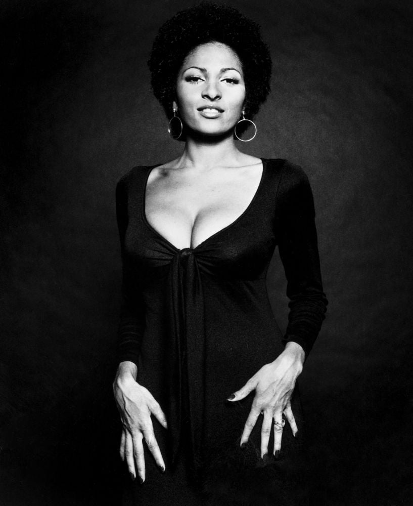 Scream Blacula Scream movie poster print featuring Pam Grier from 1973.