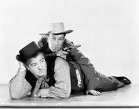 The Wistful Widow of Wagon Gap poster print featuring Bud Abbott and Lou Costello.