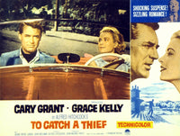 'To Catch A Thief' movie masterprint poster featuring Cary Grant and Grace Kelly, 14x11.