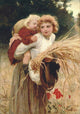 Her Constant Care Poster Print by Frederick Morgan, 18x24 size, depicting a nurturing scene.