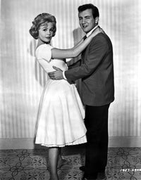 Bobby Darin photo print featuring a woman, iconic music art.