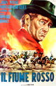 Red River movie poster featuring John Wayne, classic Western film art print.