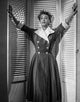Joan Crawford classic portrait photo print in coat dress, available in multiple sizes.
