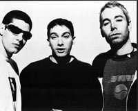 Beastie Boys black and white group photo print showcasing iconic hip-hop culture.