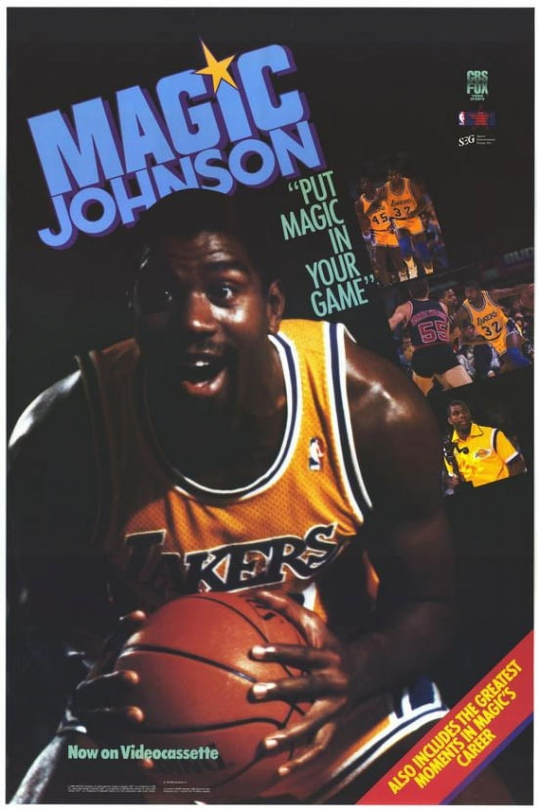 Magic Johnson Movie Poster Print 27x40 showcasing basketball legend.