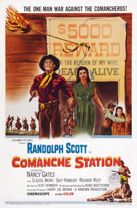 Comanche Station Movie Masterprint Poster featuring Randolph Scott and cast