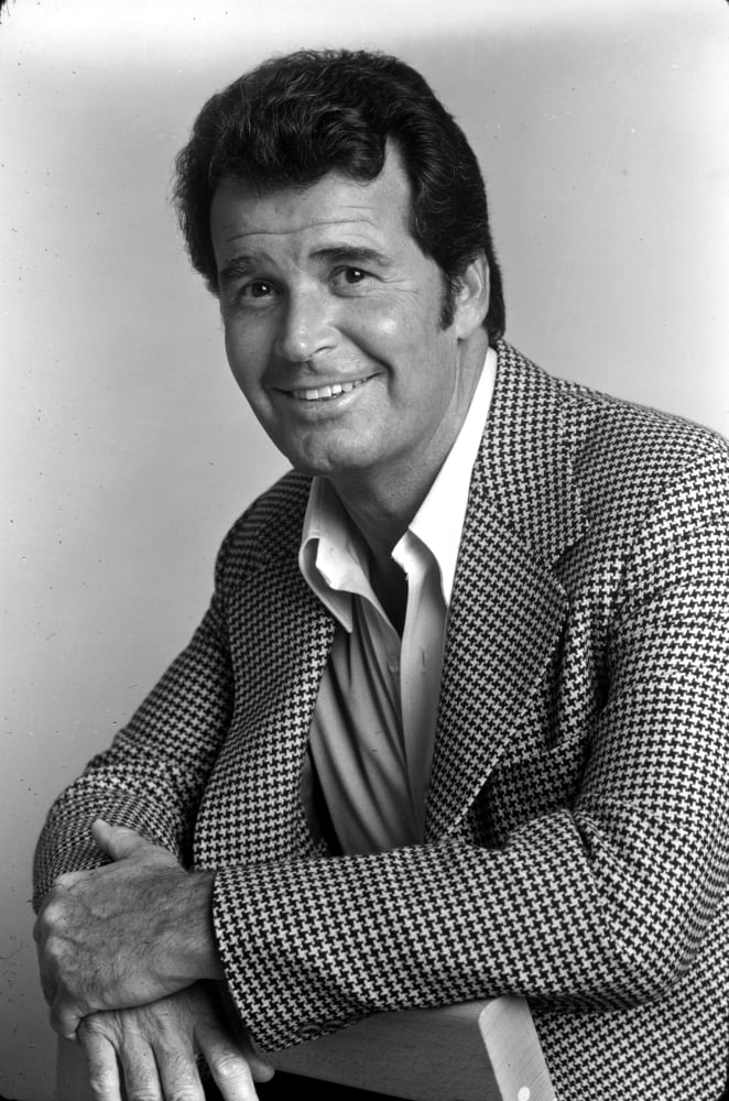 Smiling photo print of James Garner, Hollywood icon.