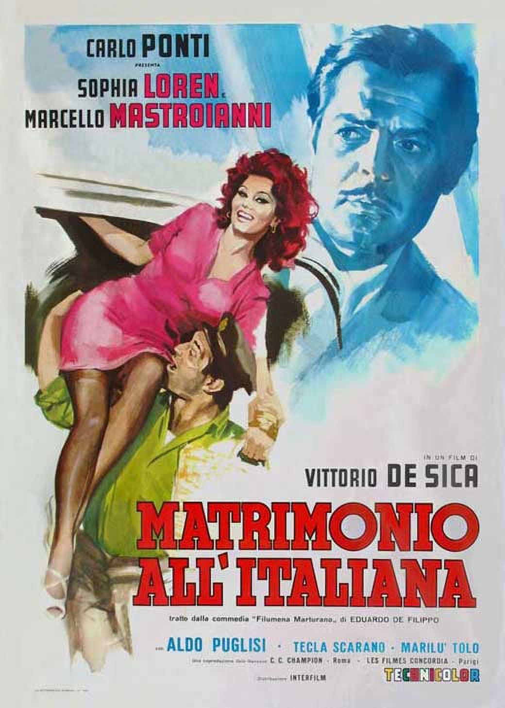 Marriage Italian-Style Movie Poster 11 x 17