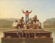 The Jolly Flatboatmen poster print showcasing a vibrant Americana scene.