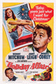 Holiday Affair 1949 movie masterprint poster featuring Janet Leigh and Robert Mitchum.