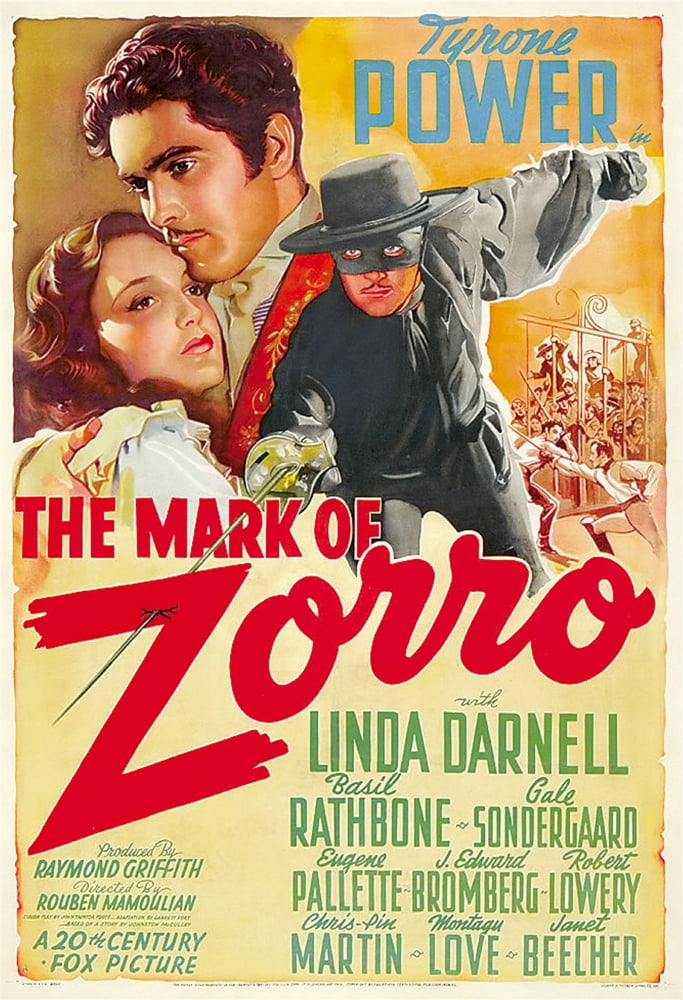 The Mark of Zorro Movie Poster Masterprint 11x17