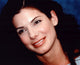 Sandra Bullock close-up photo print with curly hair.