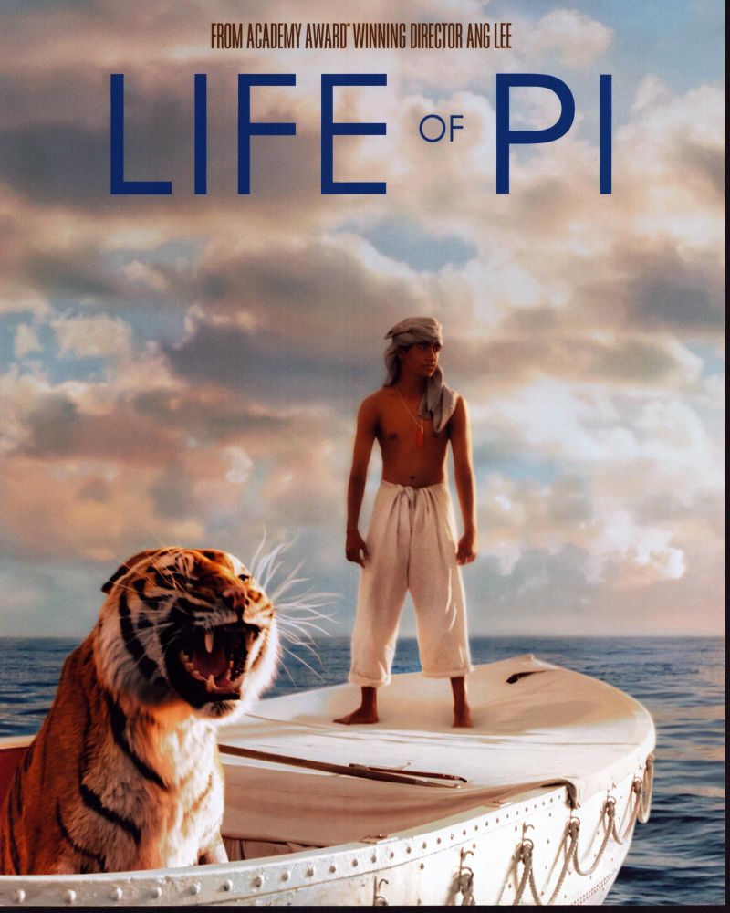 Life Of Pi photo print promo poster showcasing vibrant imagery and captivating design.