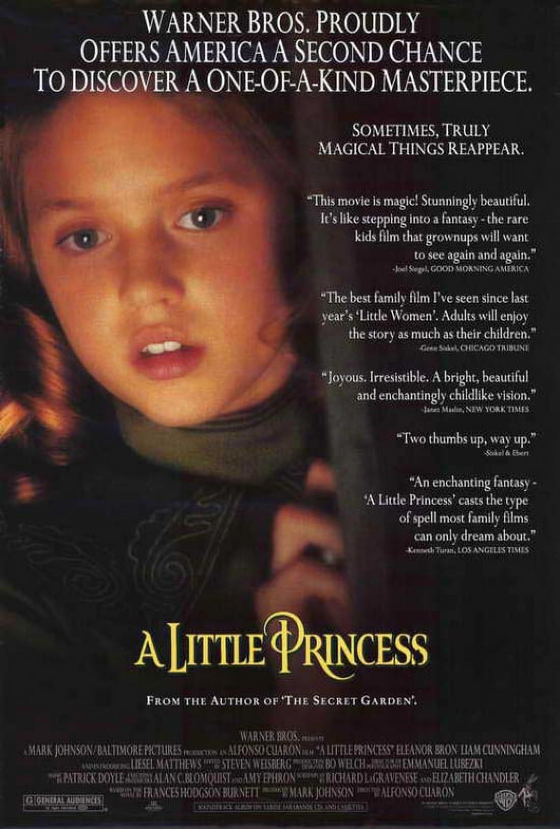 A Little Princess Movie Poster 27x40 capturing the magic of childhood dreams.