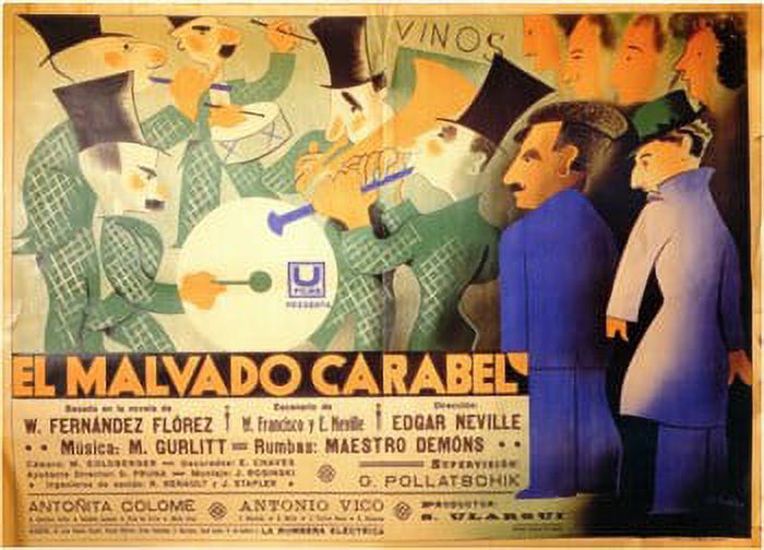 El Malvado Carabel Movie Poster 17 x 11