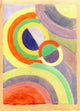 Composition (1930) Poster Print by Robert Delaunay featuring vibrant abstract art.