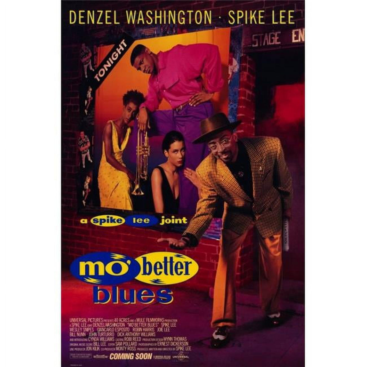 Mo' Better Blues Movie Poster 11x17 print showcasing jazz culture.