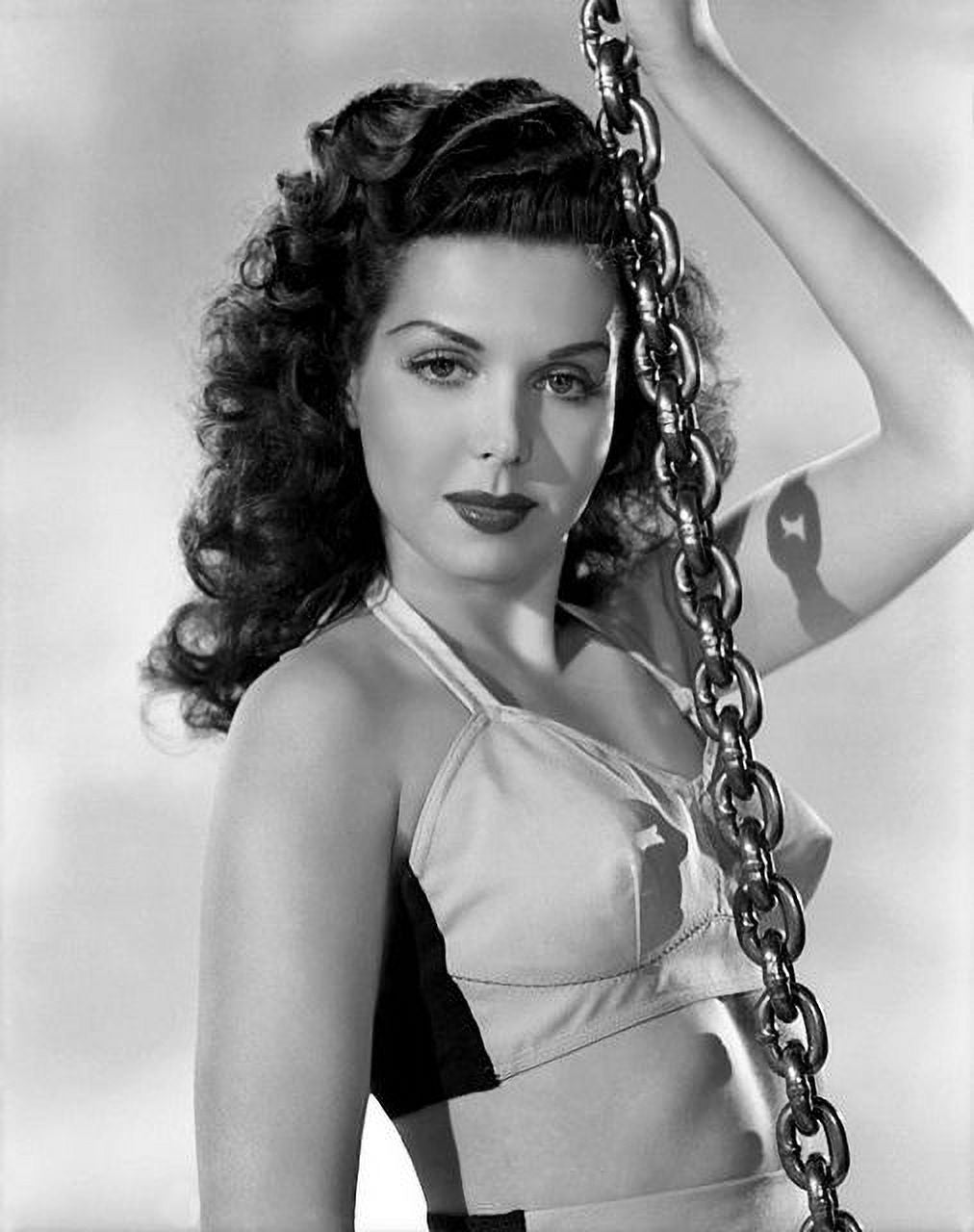 Ann Miller Chain Photo Print showcasing classic Hollywood elegance.