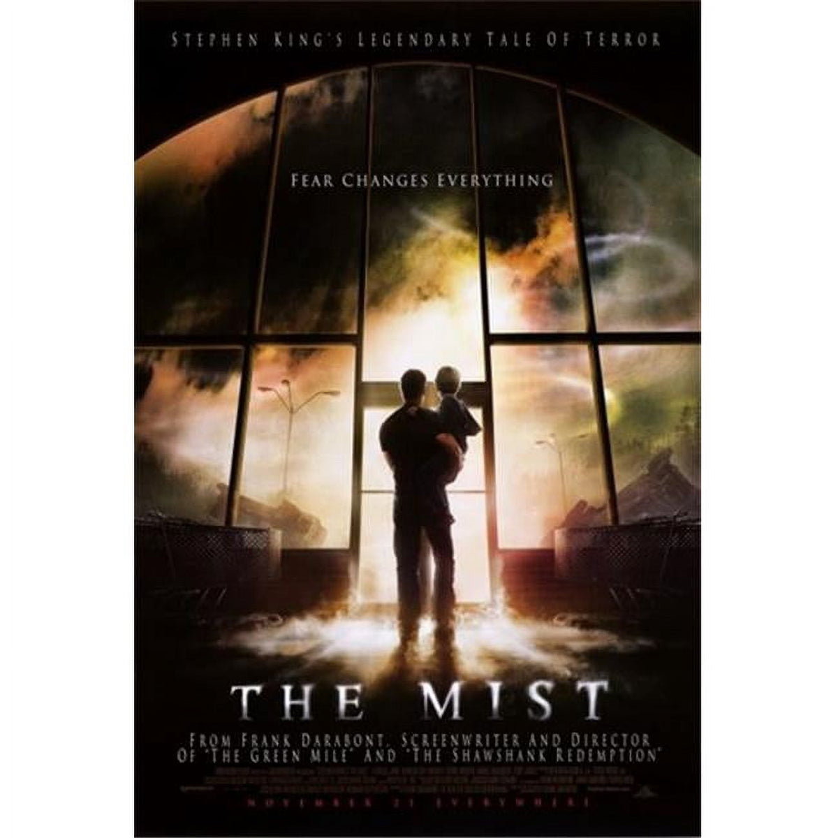 The Mist movie poster featuring suspenseful imagery in 11x17 size.