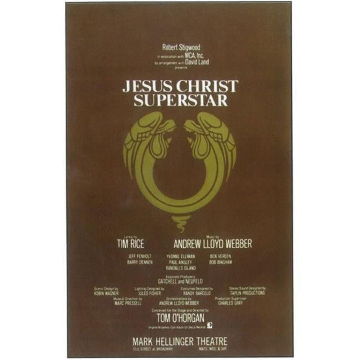 Jesus Christ Superstar Broadway Movie Poster 11x17