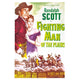 Fighting Man of the Plains movie poster print featuring Randolph Scott and Jane Nigh from 1949.