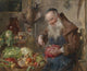 Münch in der Küche art print by Ernst Nowak showcasing vibrant colors and intricate details.