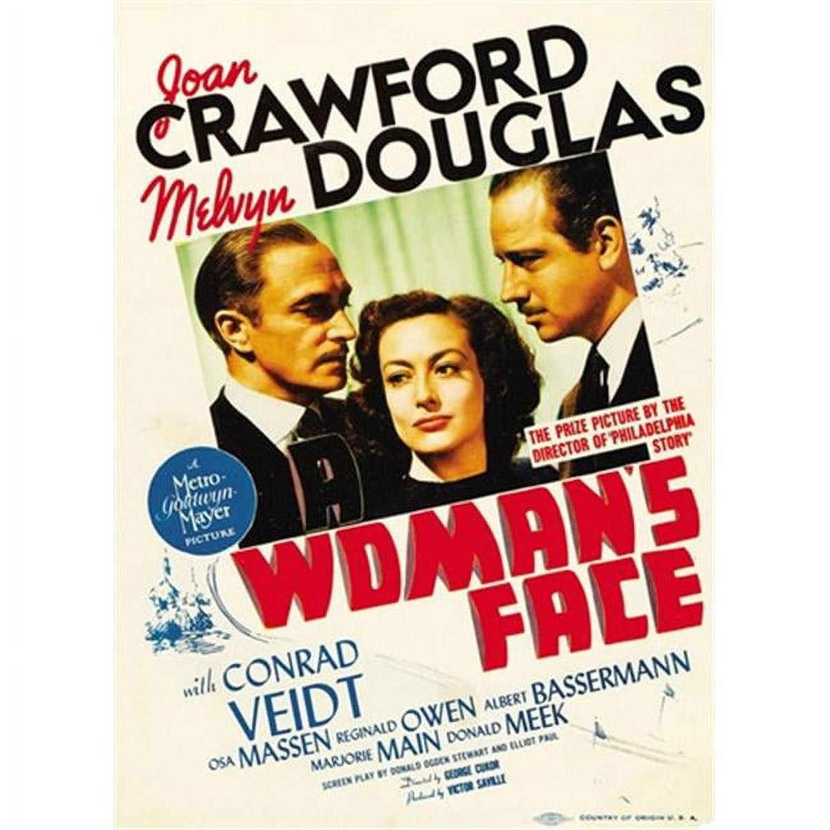 A Woman's Face movie poster print - 11x17 size.