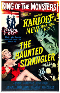 The Haunted 1958 Movie Poster featuring Boris Karloff and Vera Day