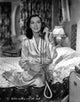 Rosalind Russell in bathrobe holding telephone photo print