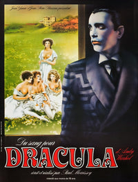 Blood movie masterprint poster featuring Udo Kier from Andy Warhol's Dracula.