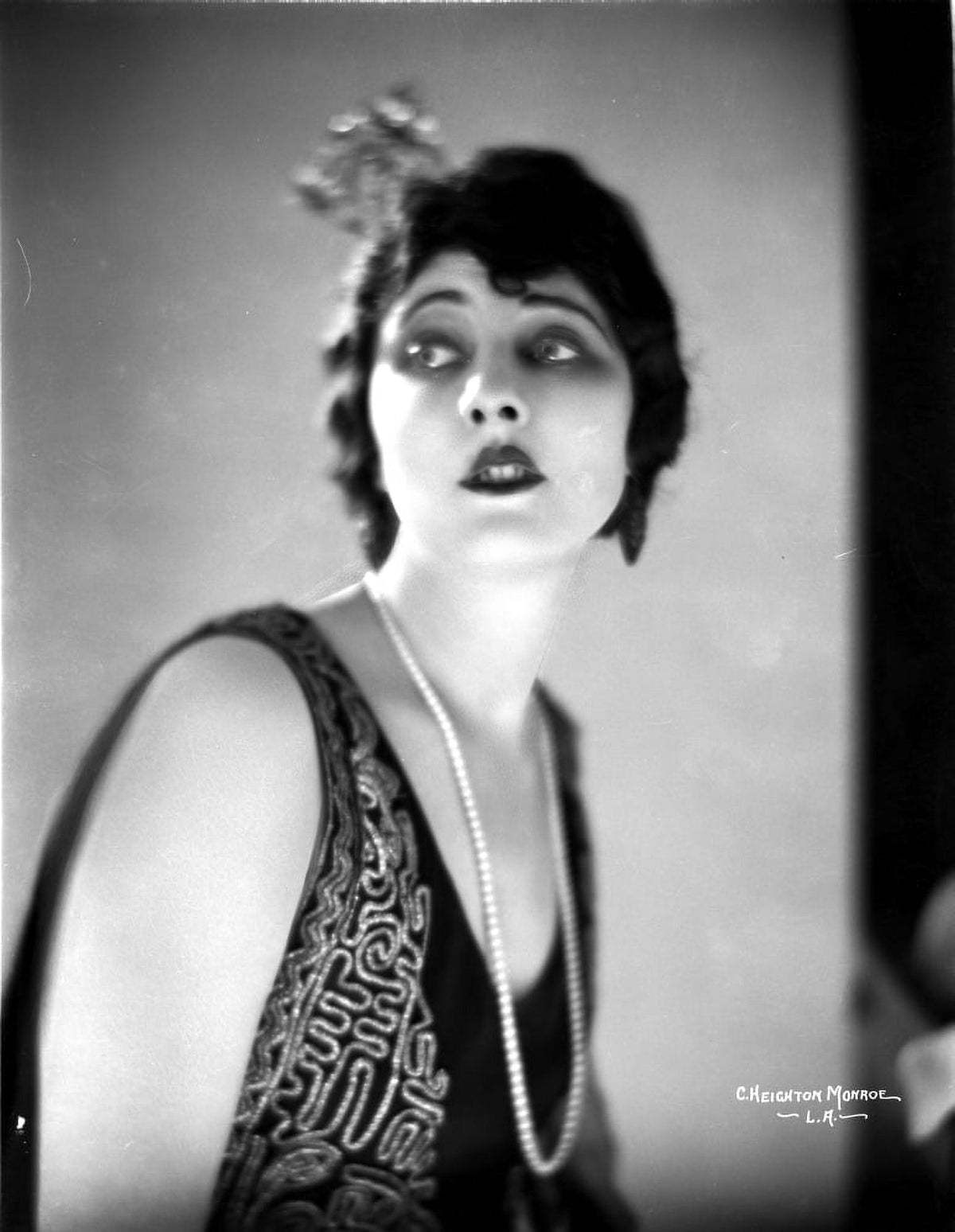 Barbara Lamarr Printed Top with Signature Photo Print 8x10