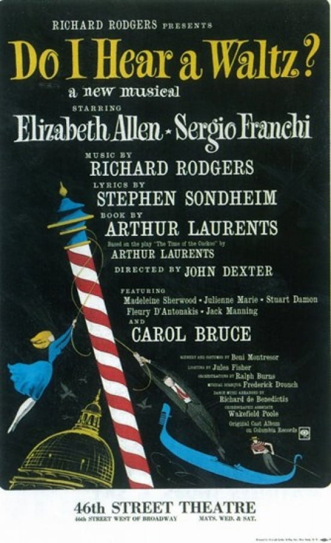 Do I Hear a Waltz Broadway movie poster print 11x17