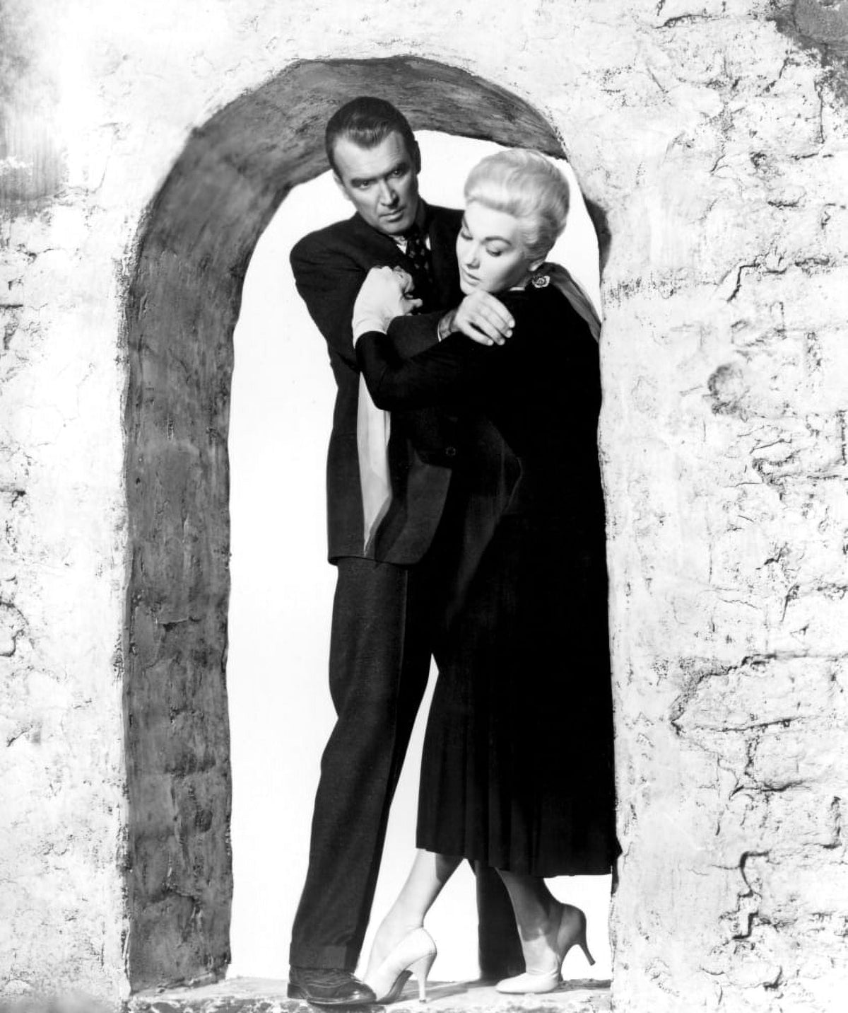 Vertigo Movie Photo Print featuring James Stewart and Kim Novak