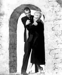 Vertigo Movie Photo Print featuring James Stewart and Kim Novak