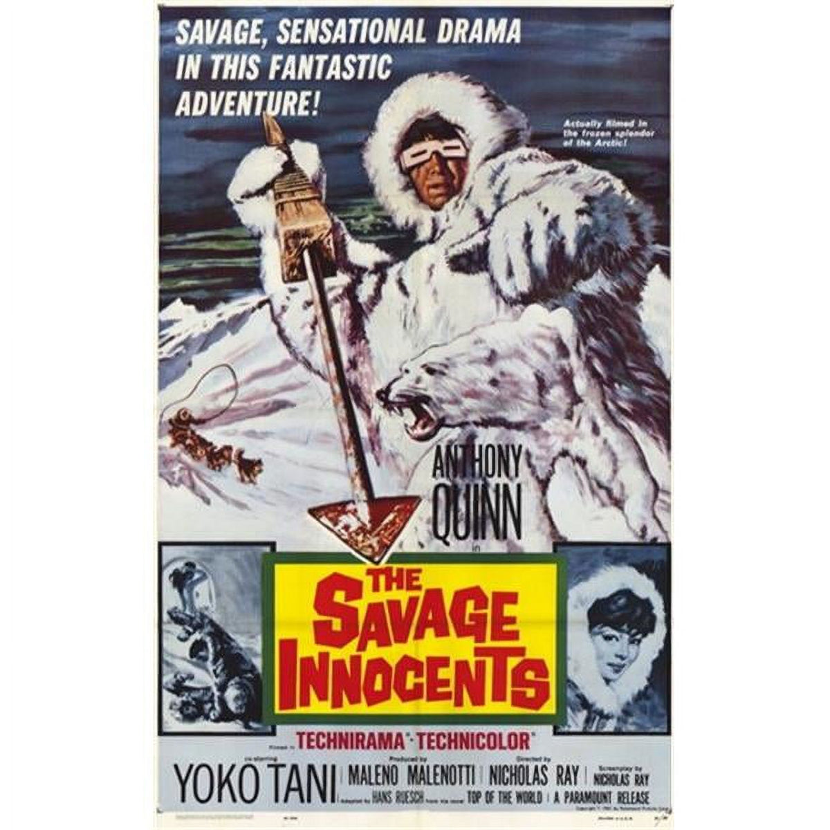 The Savage Innocents movie poster print in 11x17 size.