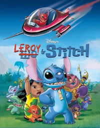 Leroy & Stitch movie poster for TV show, vibrant 11x17 art print.