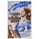 The Girl of the Golden West movie poster print featuring Nelson Eddy and Jeanette Macdonald.